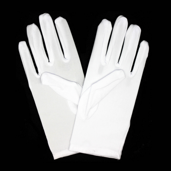 Br Costumes Ladies Short Party Wedding Bridal Fancy Dress Prom Stretchy White Gloves