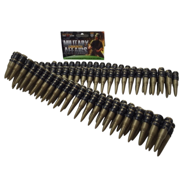 Bullet Belt Plastic Bandolier Costume Party Commando Army Gangster Soldier Ammo Cowboy Other Costume Accessories