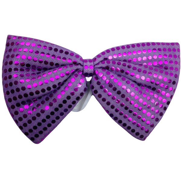 Br Costumes Large Bow Tie Sequin Polka Dots Bowtie Big King Size Party Ties