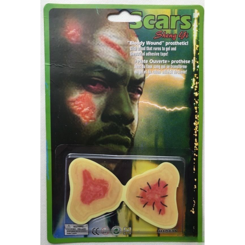 Br Costumes Fake Scars Bloody Wound Adhesive Party Creepy Halloween Make Up Other Costume Accessories
