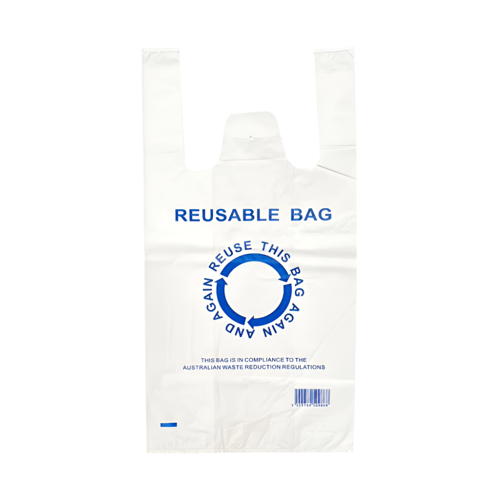 Br Apparel 680Pcs 2650Cm Eco Design Reusable Plastic Singlet Shopping Bags Grocery Carry Checkout Reusable Shopping Bags