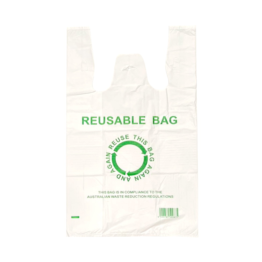 Br Apparel 245Pcs Jumbo Eco Reusable Plastic Singlet Shopping Grocery Bags Reusable Shopping Bags