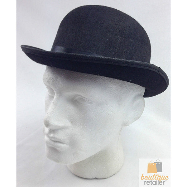 Bowler Hat Party Costume Derby Fancy Dress Dance Halloween Vintage Cap Black Hats