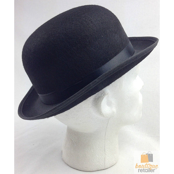 Bowler Hat Party Costume Derby Fancy Dress Dance Halloween Vintage Cap Black Hats