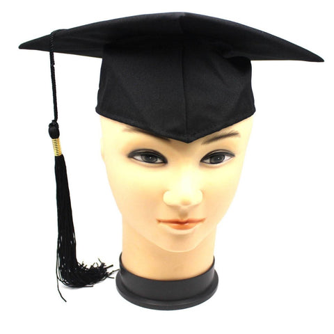 Br Costumes Deluxe Graduation Hat Mortar Board Graduate Bachelor Academic Cap School Black Hats