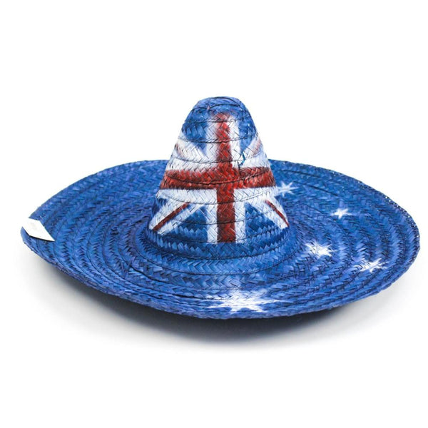 Br Costumes Mexican Sombrero Hat W Australian Aussie Flag Design Party 55Cm Hats