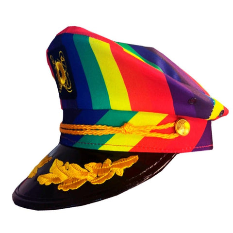 Br Costumes Rainbow Sailor Cap Hat Pride Burning Man Festival Mardi Gras Hats