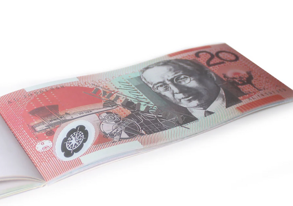 Br Costumes 20 Dollar Australian Souvenir Note Pad Fake Aud Money 1 Pack Of 50 Sheets Notebooks