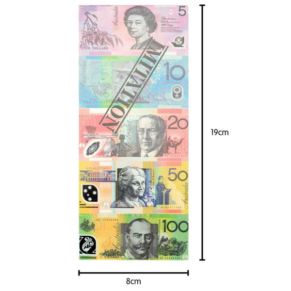 Br Apparel Assorted Dollar Australian Souvenir Note Pad Fake Aud Money 1 Pack Of 50 Sheets Notebooks