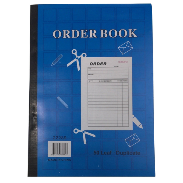 Br Costumes Order Book 50 Page Duplicate Restaurant Docket Carbonless Take Away Notebooks