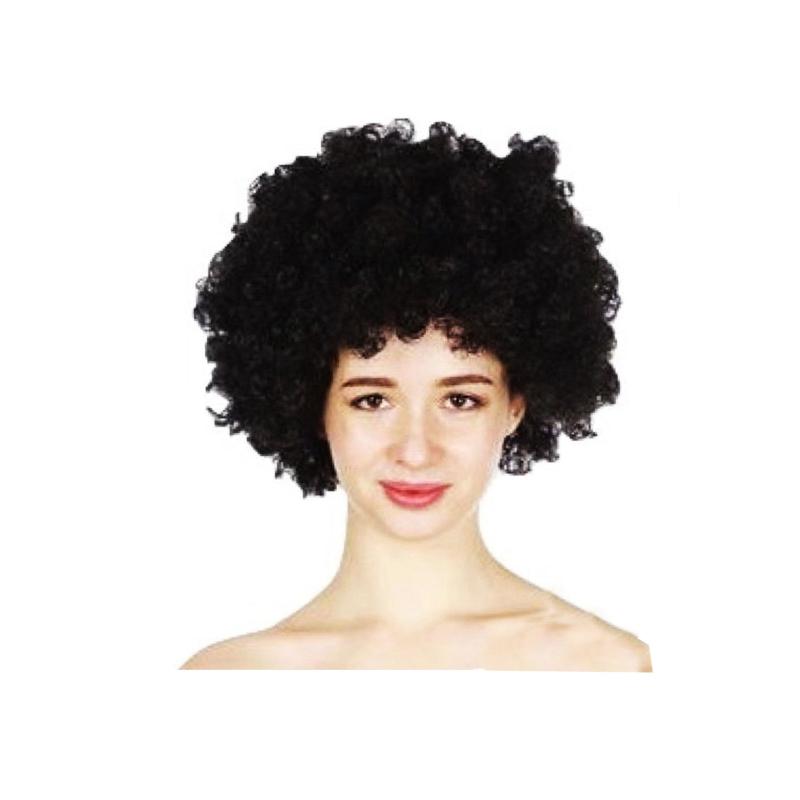 Br Costumes Deluxe Jumbo Black Afro Wig Party Fancy Curly Hair Disco Dress 70S 80S Wigs Facial Hair
