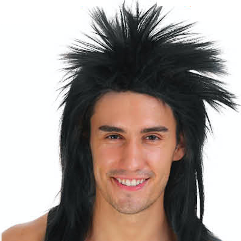 Br Costumes Spiky Punk Mullet Wig Party Fancy Rock Hair Disco Dress 70S 80S Wigs Facial Hair