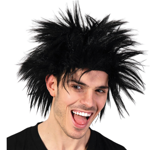 Br Costumes Rockstar Wig Punk Party Fancy Spiky Hair Disco Dress 70S 80S Wigs Facial Hair