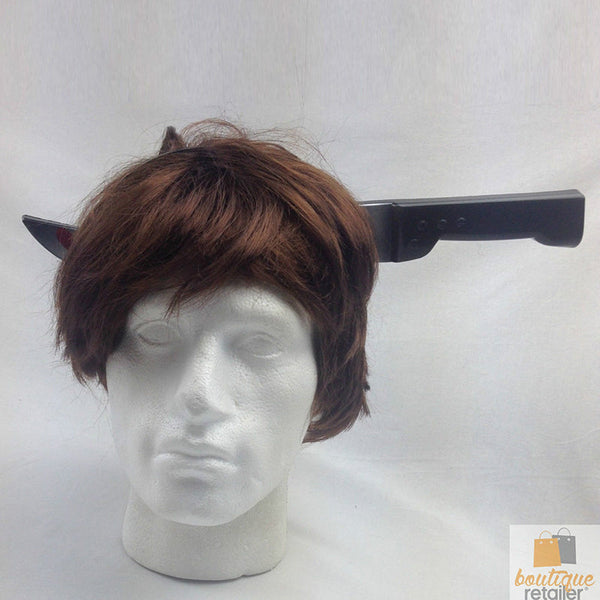 Br Costumes Halloween Fake Knife Through Head Horror Scary Headband Party Zombie Party Gags & Tricks
