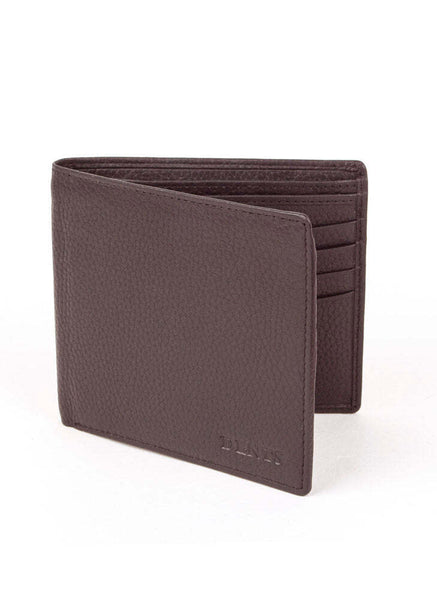 Dents Rfid Pebble Grain Bifold Slim Leather Wallet Chocolate Wallets