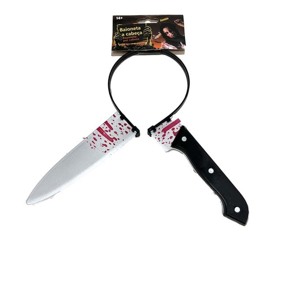 Br Costumes Halloween Prank Fake Knife Through Head Horror Scary Headband Party Joke Unisex Costumes