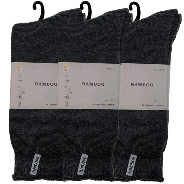 3 Pairs Premium Bamboo Mens Heavy Duty Thick Work Bulk Cushion Assorted Colour Pack 11 14 Socks