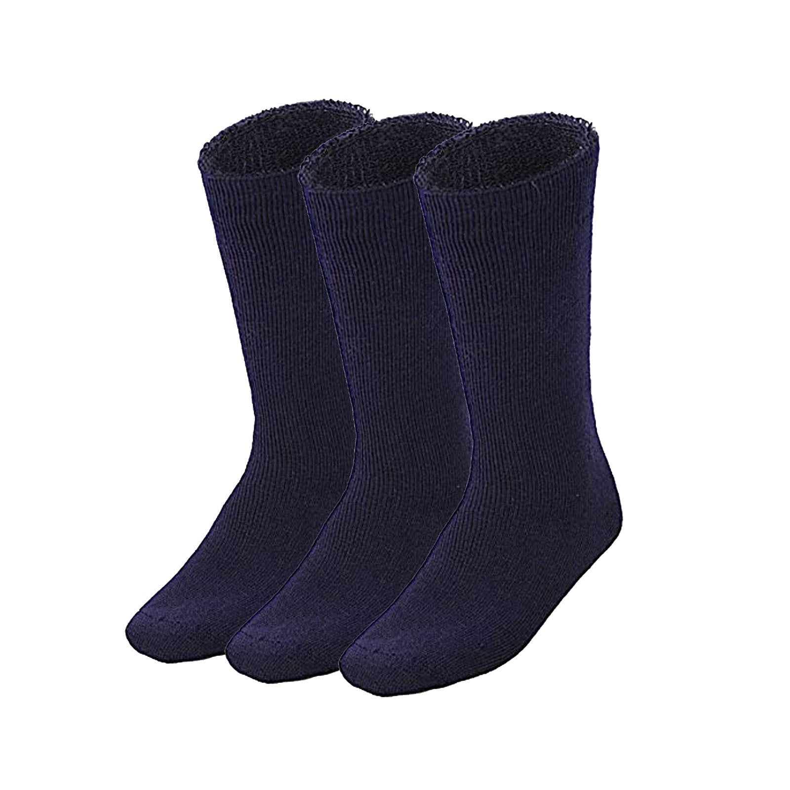 Br Apparel Bamboo Work Mens Heavy Duty Cushioned Breathable Size 11 14 Navy Socks