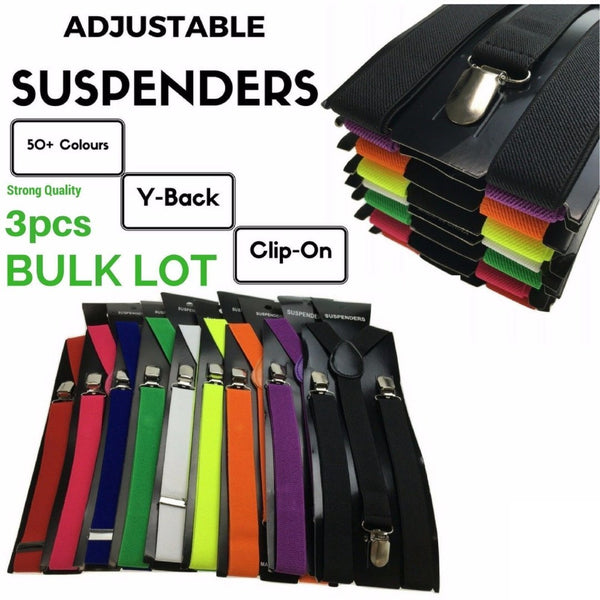 Br Costumes 3X Mens Suspenders Braces Adjustable Strong Clip On Elastic Formal Wedding Slim Australia Flag Suspenders/Braces