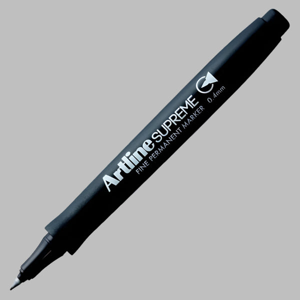 Artline Supreme Permanent Marker 0.4Mm Black Art Pens & Markers