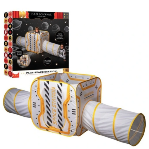 Fao Play Space Station 2 In 1 Indoor / Outdoor Tunnel & Tent Playpen Play Tents