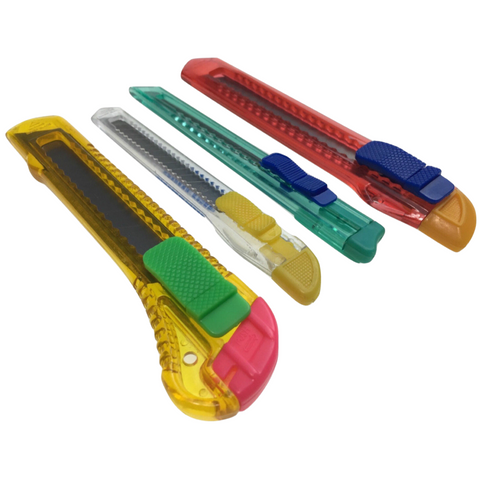 Br Costumes 4X Box Cutter Knife Retractable Blade Snap Off Razor Durable Opener Slide Lock Cutters & Trimmers