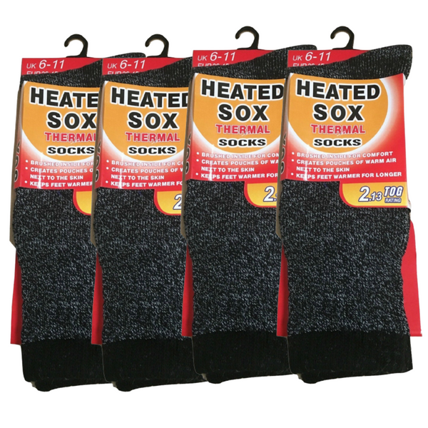 4 Pairs Mens Thermal Heated Warm Winter Comfort Work Sox Ski Bulk 6 11 Uk Socks