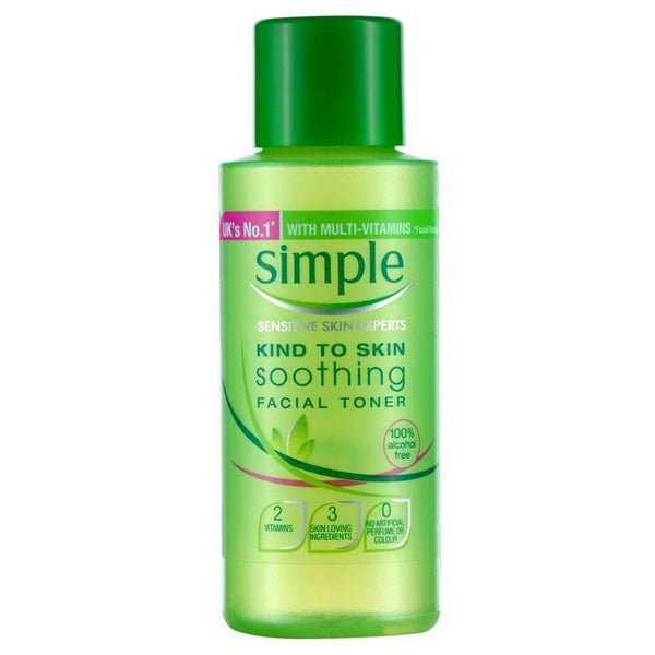 Simple 50Ml Kind To Sensitive Skin Soothing Facial Toner 100% Alcohol Free Cleansers & Toners