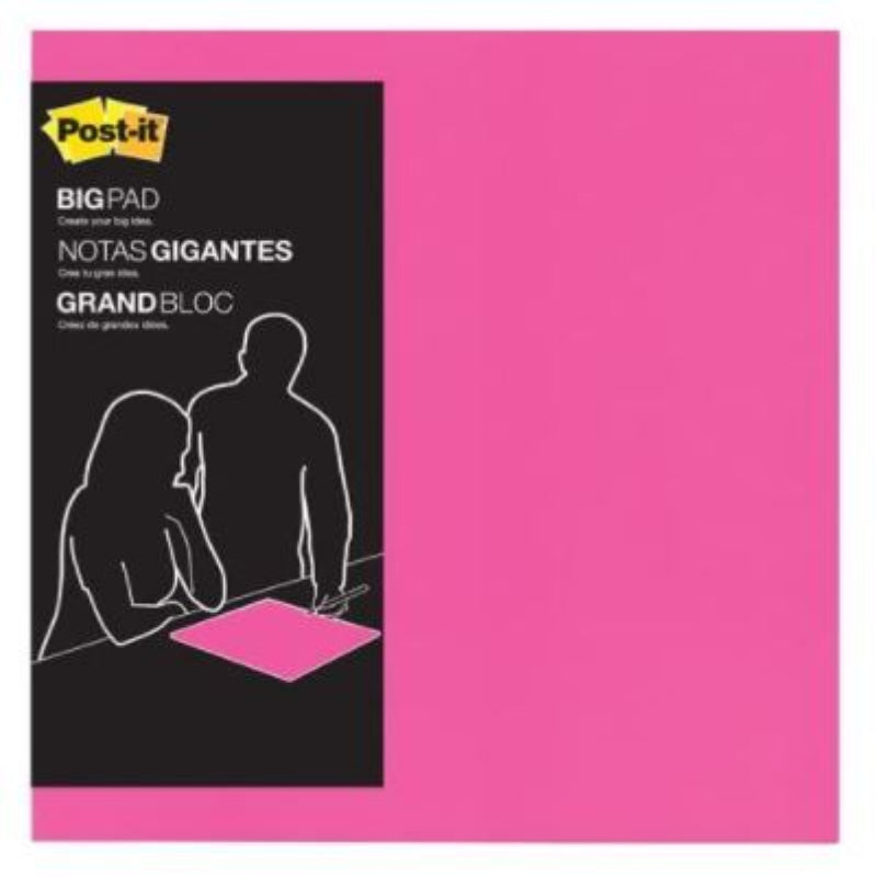 Jumbo 3M Post It Notes Big Super Sticky Pink 1 Pack Of 30 Sheets Sticky Notes