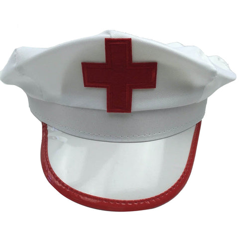 Br Costumes Nurse Hat Doctor Fancy Halloween Party Accessory Cap White/Red Hats