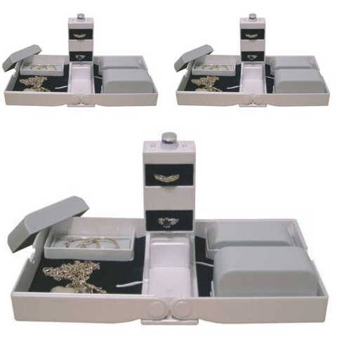 Veile Studios Br 3X Earring Necklace Jewellery Case Organizer Display Jewelery Holder Storage Rack Jewellery Holders & Organisers