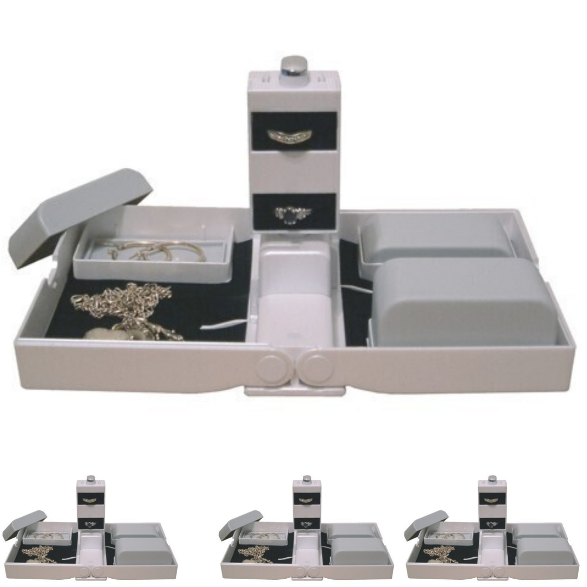 Veile Studios 4X Earring Necklace Jewellery Case Organiser Display Jewelery Holder Storage Rack Jewellery Holders & Organisers