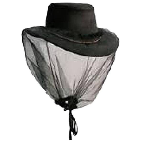 Br Outdoor Deluxe Mosquito Hat Net Insect & Bug Mesh Head Protector For Use Black Hats & Headwear