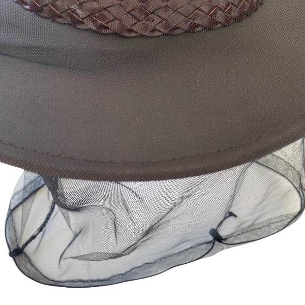 Br Outdoor Deluxe Mosquito Hat Net Insect & Bug Mesh Head Protector For Use Black Hats & Headwear