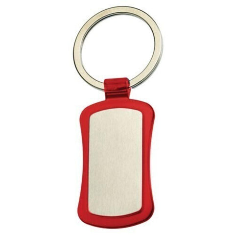 50X Duo Key Tag Ring Keyring School Bag Badge Bulk Red Keyrings