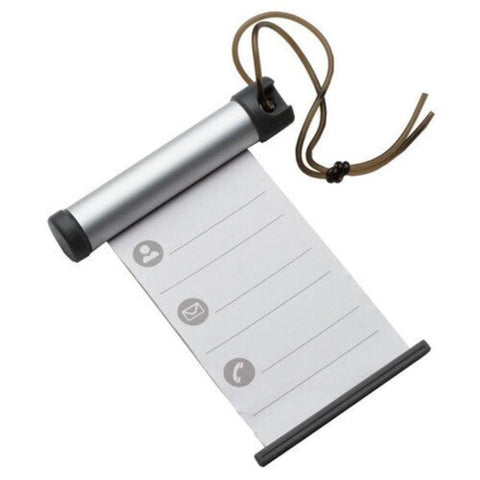 Br Travel 6X Funky Luggage Cylinder Tag Rollout Label For Address Details Silver/Grey Luggage Tags