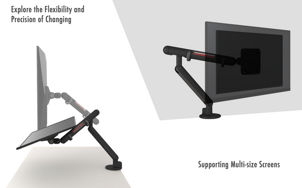 Ufou Kyber Monitor Arm Single Mount Bracket Heavy Duty Star Wars Black Monitor Mounts & Stands