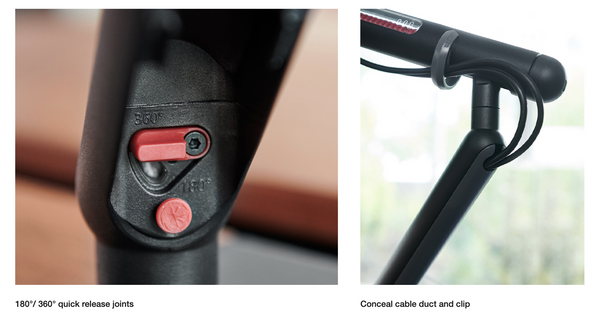 Ufou Kyber Monitor Arm Single Mount Bracket Heavy Duty Star Wars Black Monitor Mounts & Stands