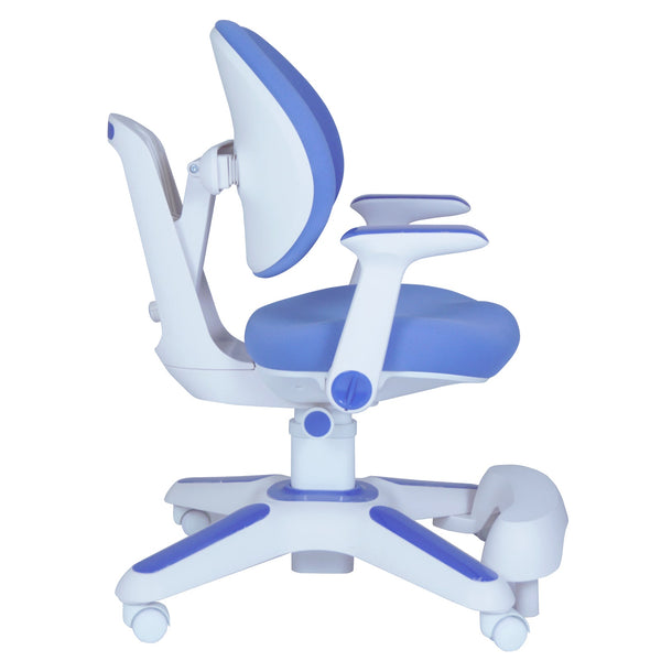 Ergonomic Children Kids Study Chair Set Of 4 Height Adjustable Blue Kids Chairs
