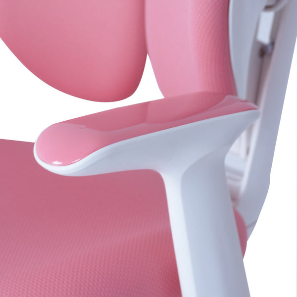 2X Ergonomic Children Kids Study Chairs Height Adjustable Pink Kids Chairs