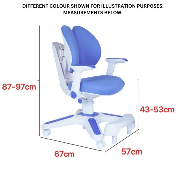 4X Ergonomic Children Kids Study Chairs Height Adjustable Pink Kids Chairs