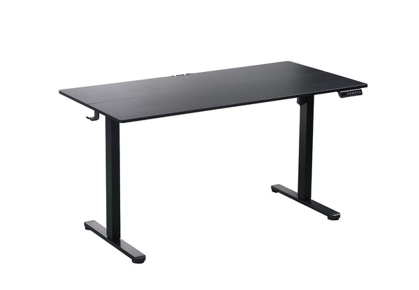 140 X 70Cm Electric Standing Desk Height Adjustable Motorised Sit In Black Standing Desks