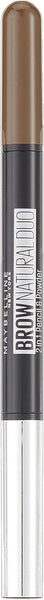 Maybelline 3X New York Natural Eye Brow Duo 2 In 1 Pencil & Powder Deep Brown Eyebrow Liner & Definition