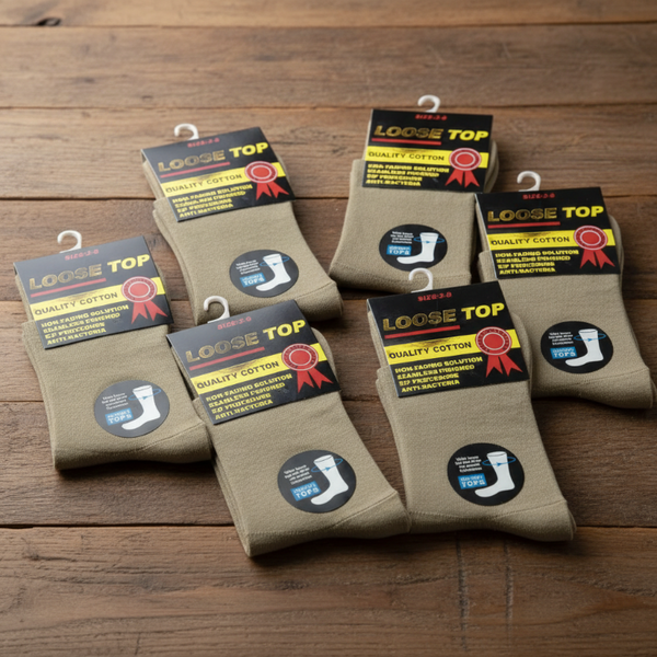6X Pair Cotton Rich Loose Top Dress Medical Circulation Diabetic Comfort Socks