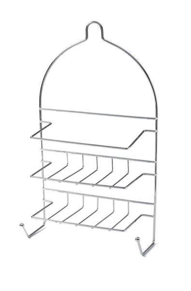 Br Home 2 Tier Shower Caddy Bath Rack Chrome Hanging Hook Basket 25 X 10 43Cm Silver Bath Caddies & Trays