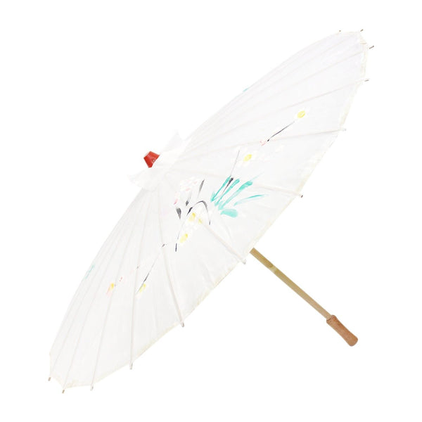 6X Parasol Umbrella Chinese Japanese Bamboo Flower Pattern 80Cm Large Bulk Assorted Colour Pack Venue Decorations