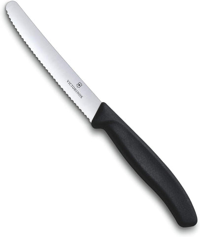 Victorinox Wavy Edge Steak And Tomato Knife Black Knives