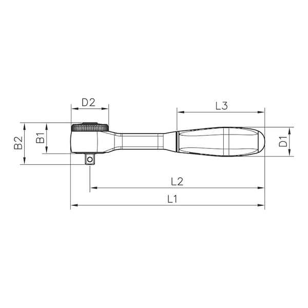Wurth 1/4" Reversible Ratchet Wrench 360 Degree Twist Handle Chrome Vanadium 135Mm Ratchet Wrenches