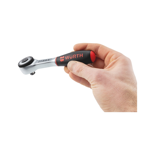 Wurth 3/8" Reversible Ratchet Wrench 360 Twist Handle Chrome Vanadium 175Mm Din 3122 Ratchet Wrenches