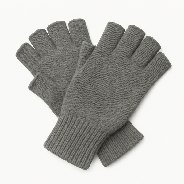 Dents 3M Thinsulate Polar Fleece Fingerless Gloves Warm Knitted Insulation Charcoal Gloves & Mittens